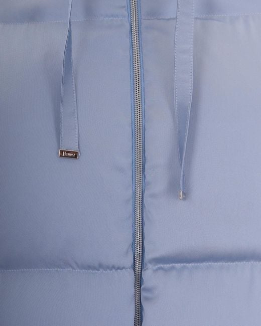Herno Blue Light Mock Collar Jacket
