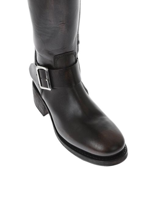 DSquared² Black Leather High Boots