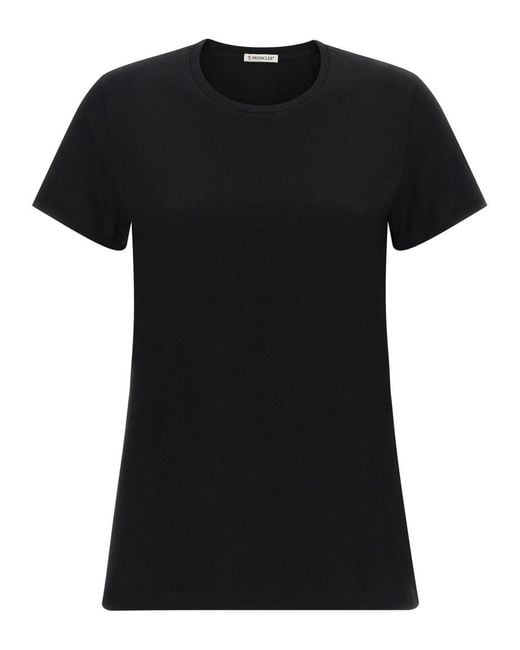 Moncler Black Logo Patch T-Shirt