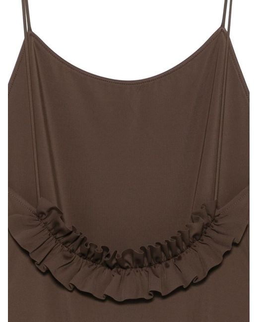 Jacquemus Brown Solid Swimwear