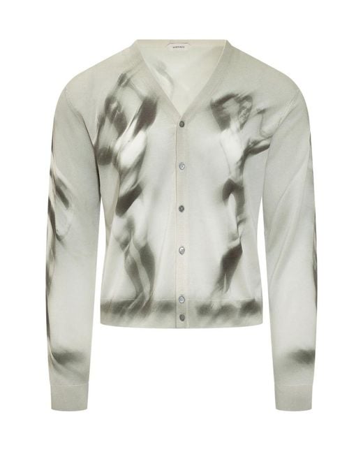 Versace Metallic Slim Cardigans for men