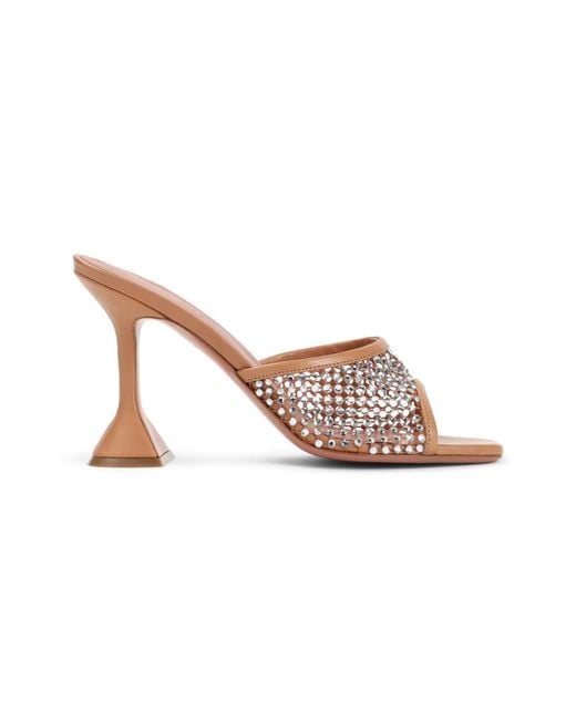 AMINA MUADDI Pink Slip On Heels