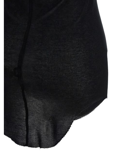 Rick Owens Black Basic Rib Tank