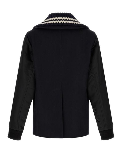 DSquared² Blue Double Breasted Coat for men