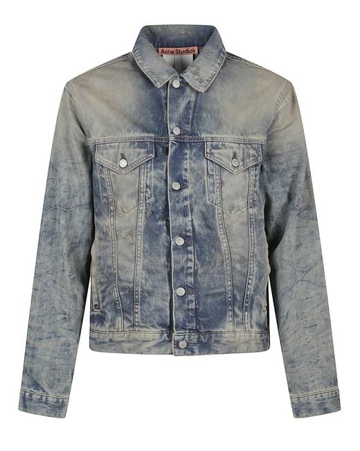 Acne Blue Denim Jacket for men