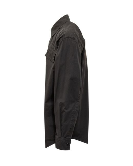 Off-White c/o Virgil Abloh Black Regular Solid Shirt for men