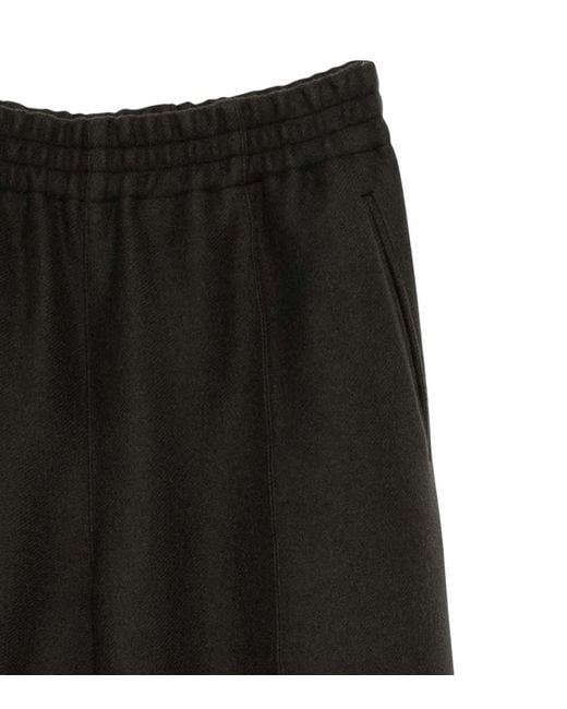 AMI Black Relaxed Elasticated Pant