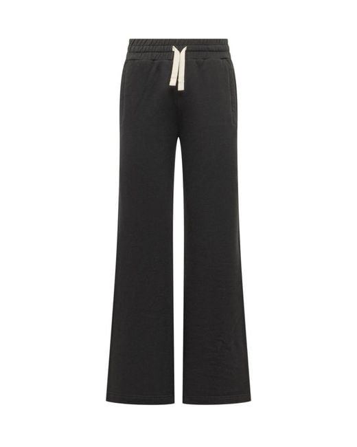 Palm Angels Black Relaxed Drawstring Pants