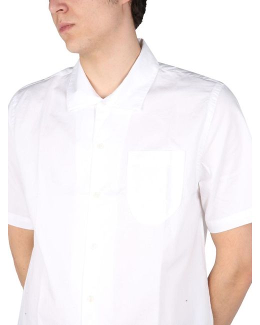 Universal Works White Relaxed Solid Shirt for men