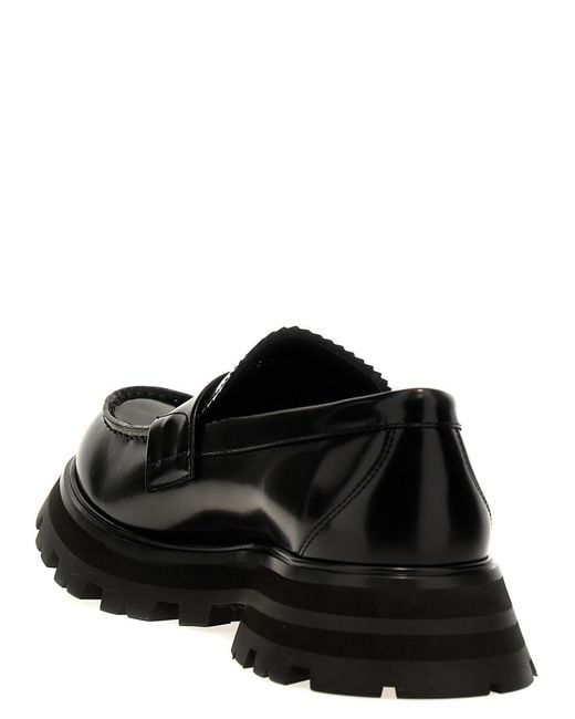 McQueen Black Wander Loafers