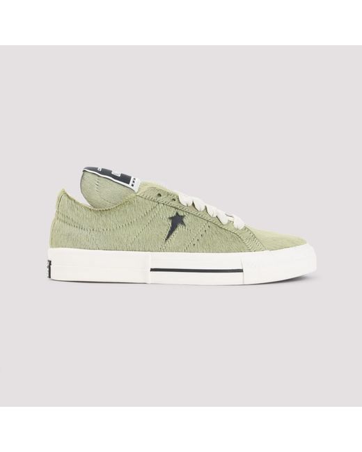 Rick Owens Green Low-Top Sneakers for men