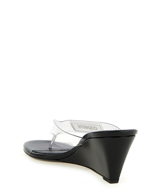 Coperni Black Logo Wedges