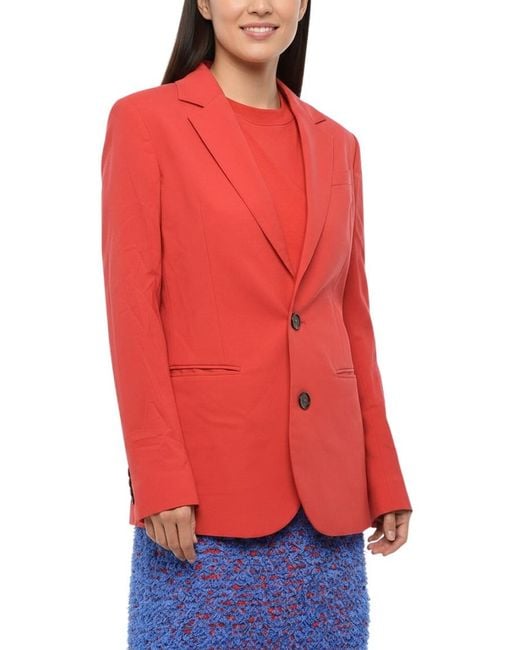 DSquared² Red Notched Lapel Blazer