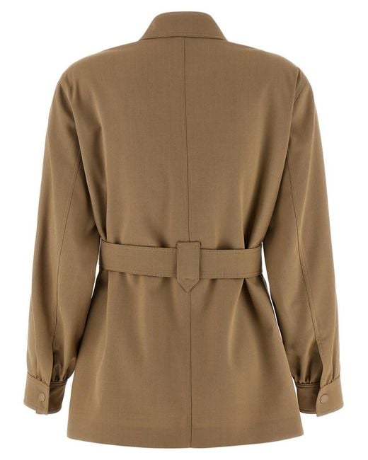 Max Mara Brown Regular Solid Shirt