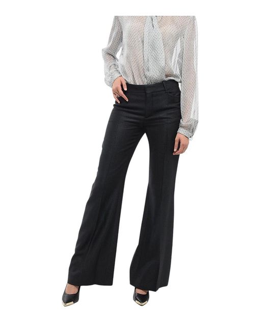Max Mara Black Tailored Flat Front Pants