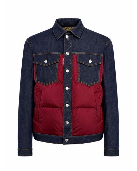 DSquared² Blue Regular Jacket for men