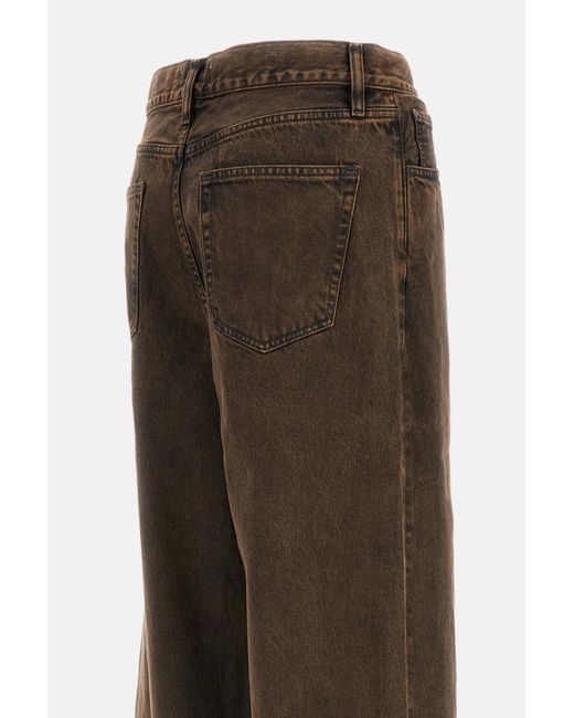 FRAME Brown Wide Leg Jeans