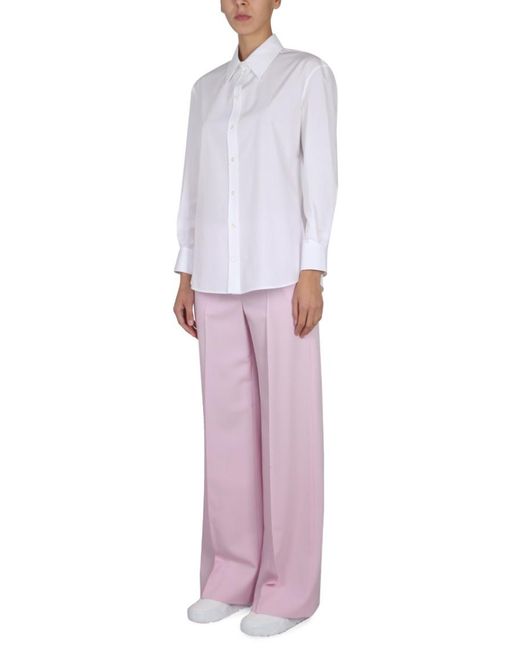 McQueen White Regular Solid Shirt