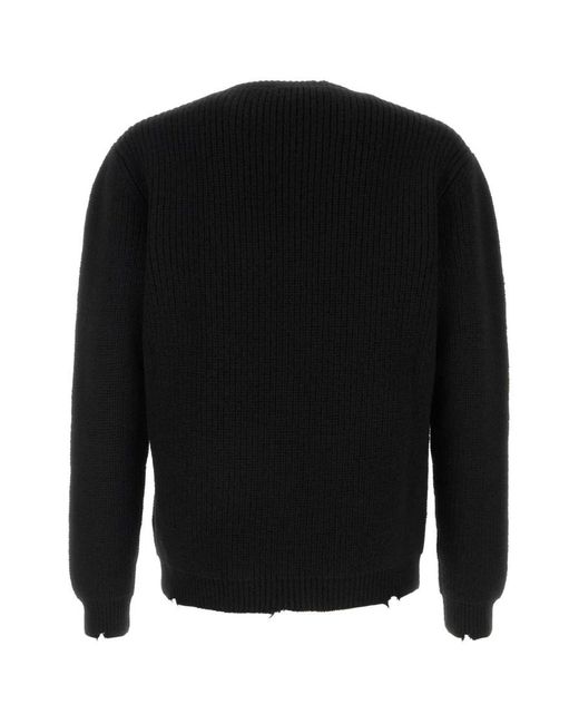 Prada Black Wool Sweater for men