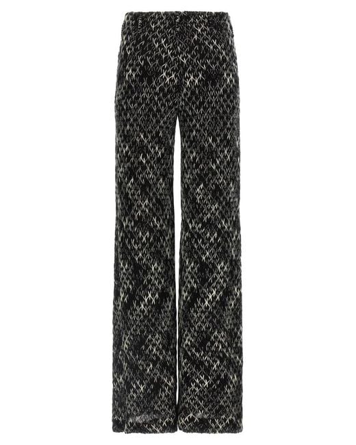 Missoni Black Flamed Lace Pants