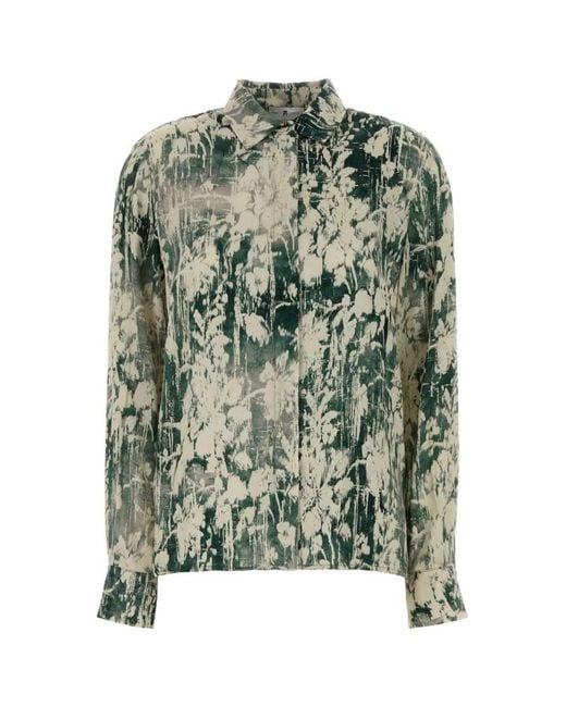 PT Torino Green Regular Solid Shirt