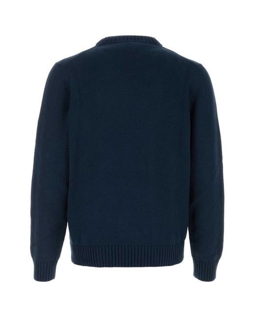 Prada Blue Logo Sweaters for men
