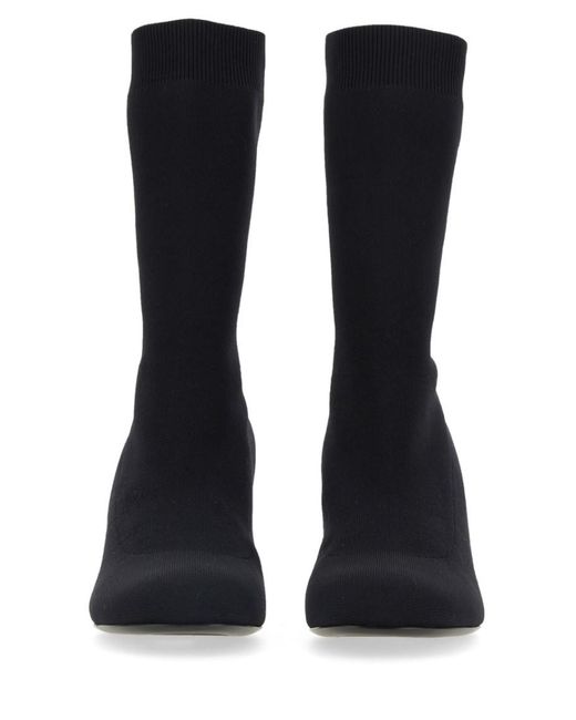 McQueen Black Slip On Boots