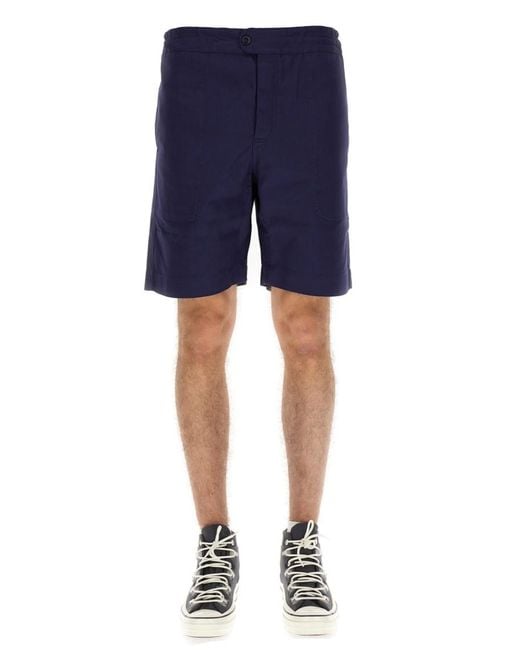 Umbro Blue Solid Shorts for men