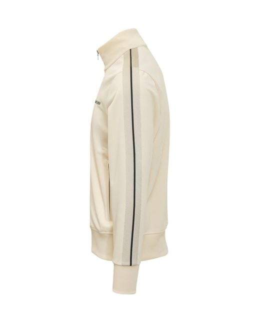 Palm Angels Natural Solid Mock Collar Jacket for men