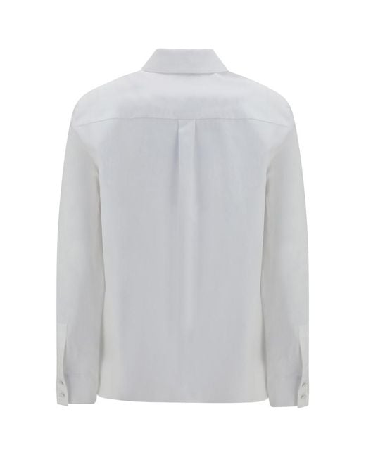 Lardini White Straight Solid Shirt