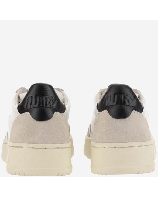 Autry White Low Top Sneakers Medalist Leather