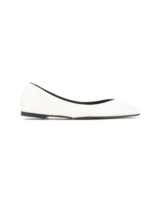 Jacquemus White Slip On Ballet Flats