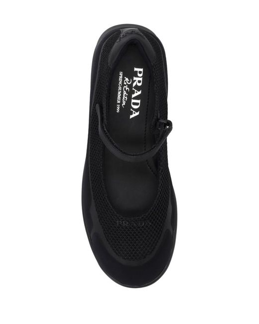 Prada Black Round Toe Ballet Flats