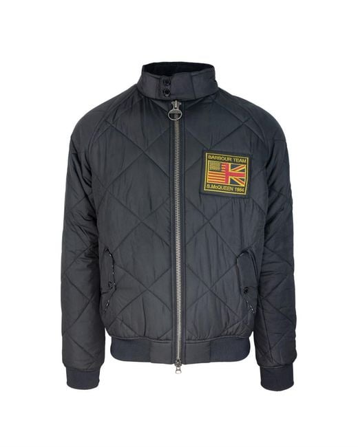 Barbour Blue Regular Logo Jacket for men