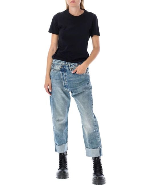R13 Blue Crossover Jeans