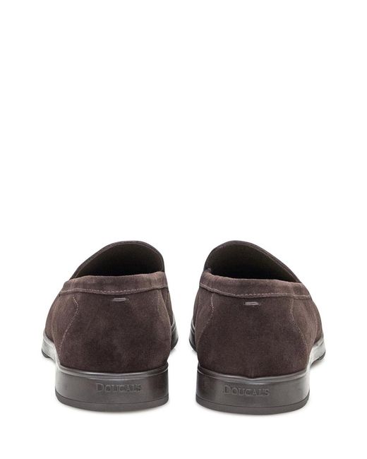 Doucal's Brown Solid Loafers for men
