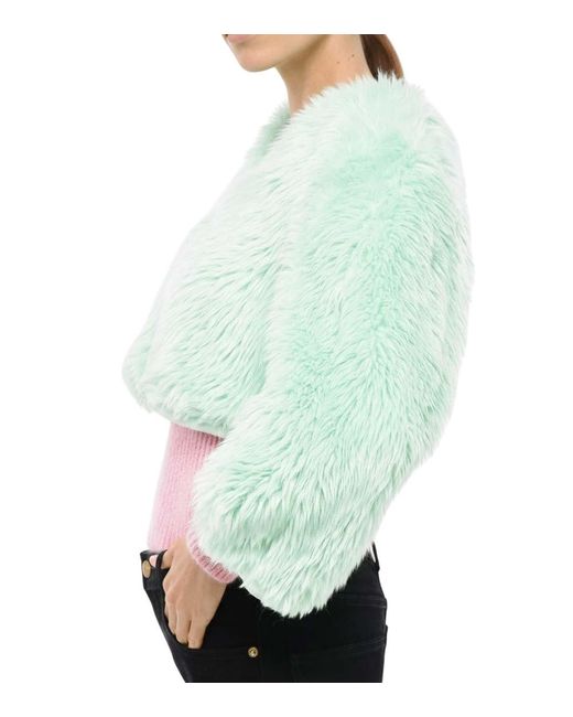 DSquared² Green Solid V Neck Jacket