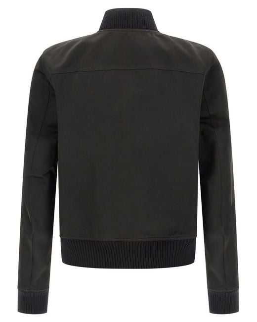 Rick Owens Black Solid Bomber Jacket for men