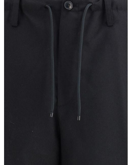 Dries Van Noten Blue Wool Pants for men