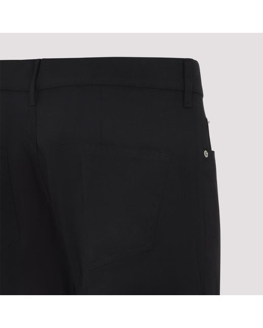 Rick Owens Black Cotton Bootcut Pants for men