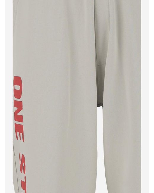 44 Label Group Gray Cotton Gym Jogger Pants for men