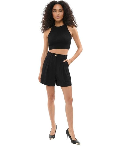 Balmain Black Solid Shorts
