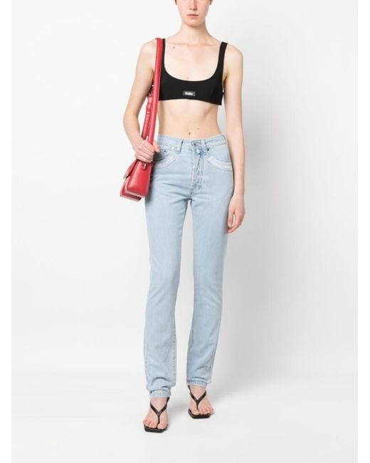 032c Blue Patchwork Organic Cotton Jeans