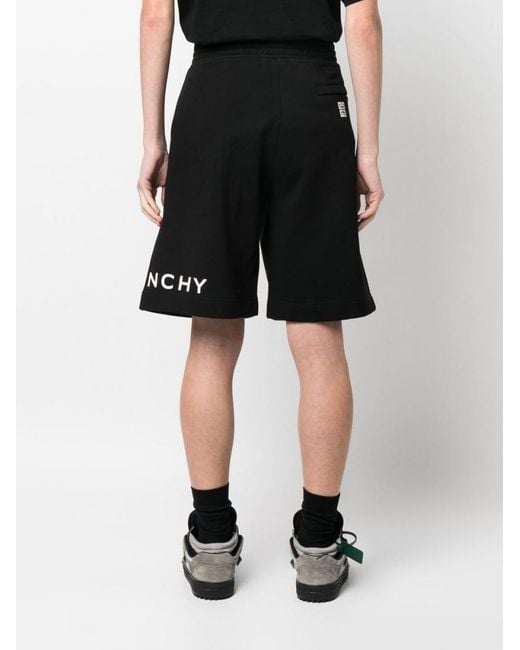 Givenchy Black Archetype Cotton Sweatshorts for men