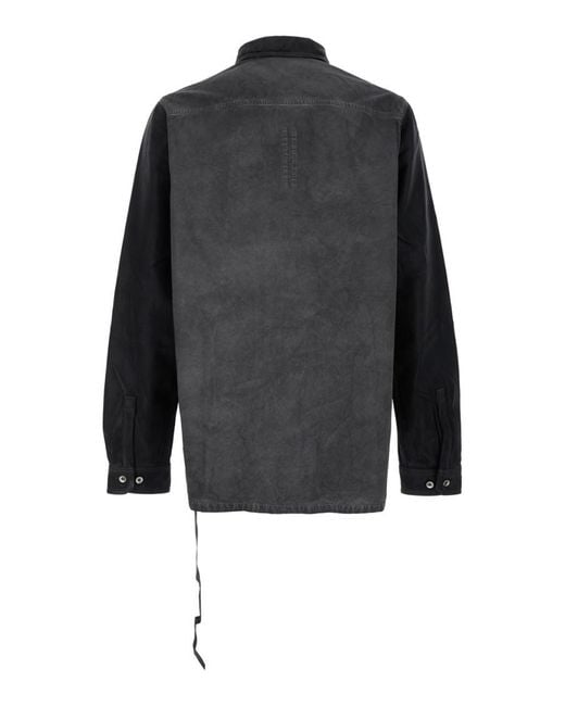 Rick Owens Black Solid Shirt for men