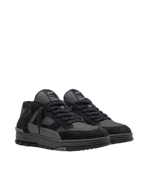 Axel Arigato Black Solid Round Toe Sneakers for men