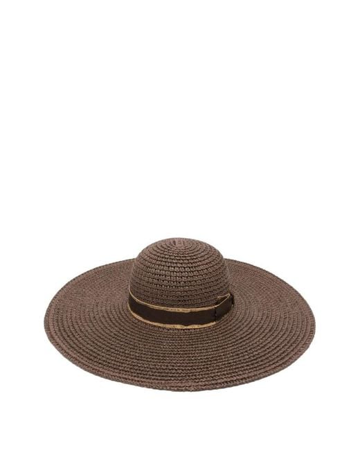 Borsalino Brown Marlene Solid None Hat