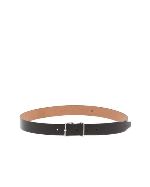 DSquared² Black Solid Formal Belt for men