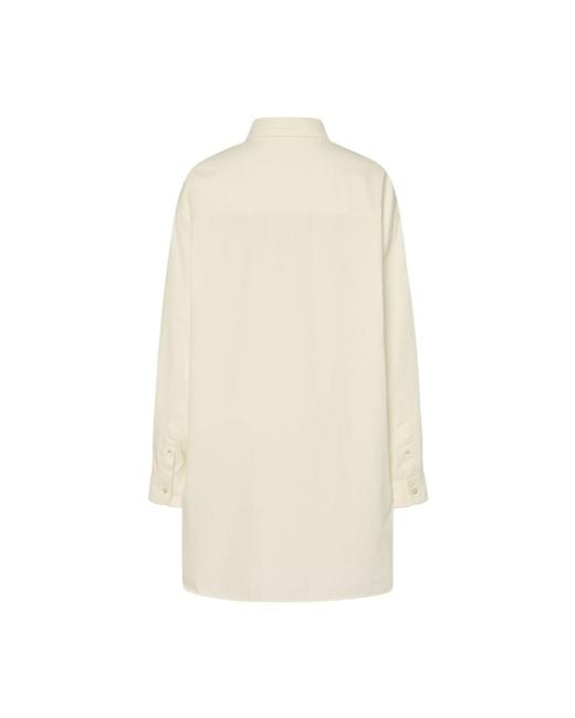 The Row White Relaxed Solid Shirt