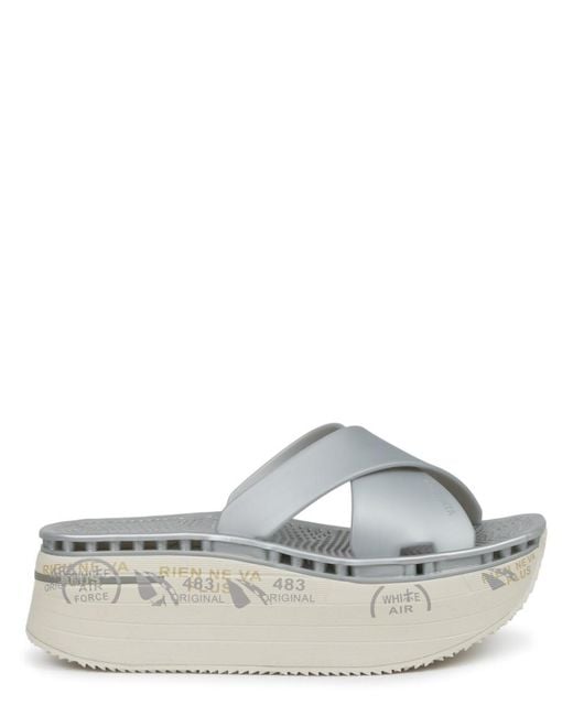 Premiata Gray Solid Moura Sandals
